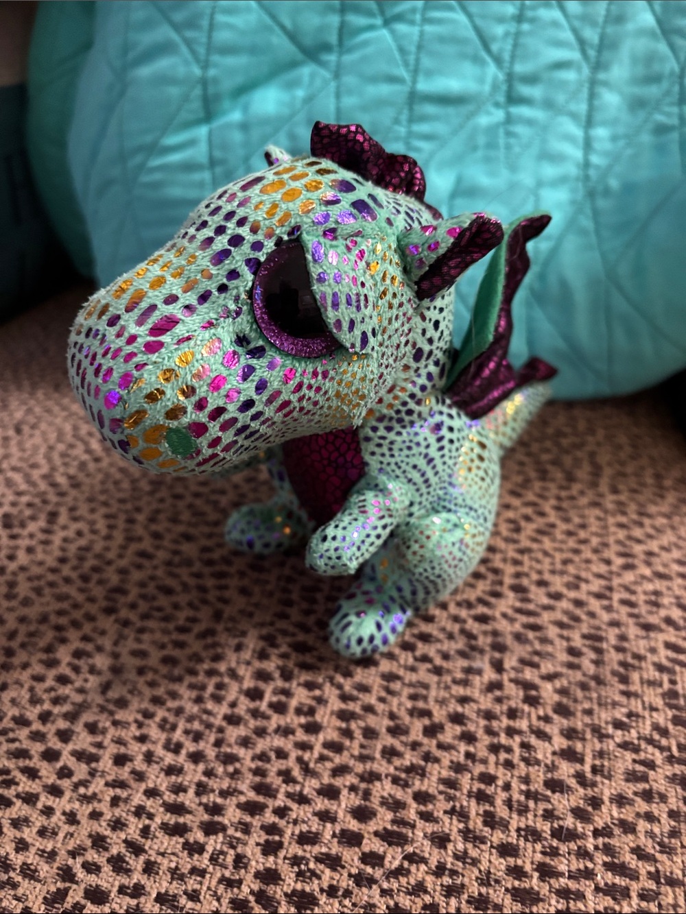 Ty Plush Iridescent Dragon Stuffed Toy - Cinder